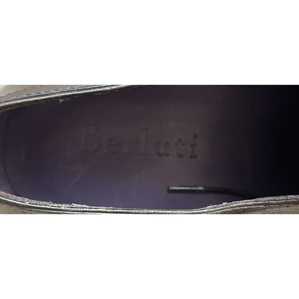 $3,100 NWOB Berluti Wholecut Oxfords Alessandro Brown Leather Size 7.5(41.5)